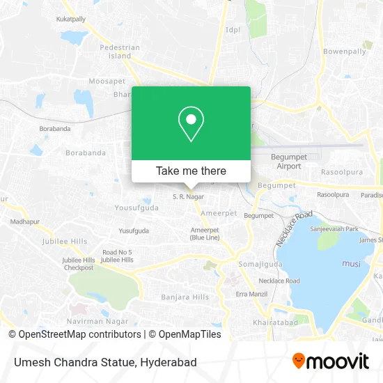 Umesh Chandra Statue map