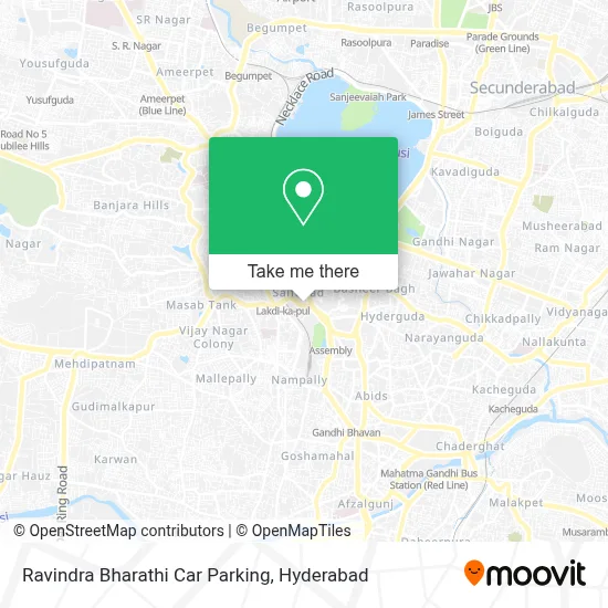 Ravindra Bharathi Car Parking map
