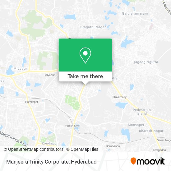 Manjeera Trinity Corporate map