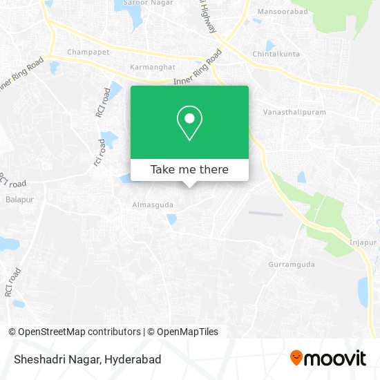 Sheshadri Nagar map