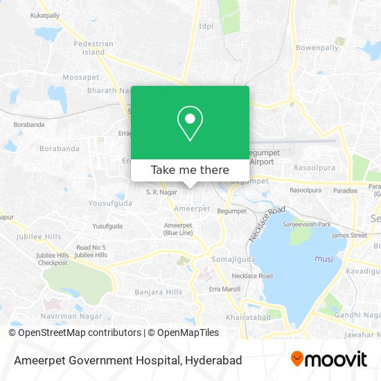 Ameerpet Government Hospital map