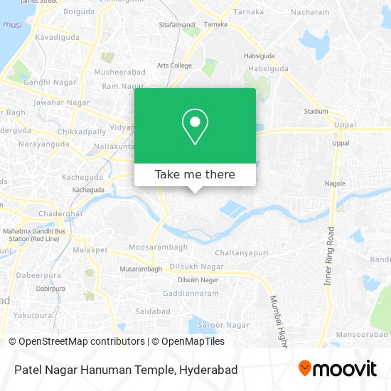 Patel Nagar Hanuman Temple map