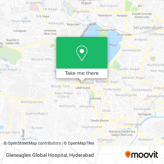 Gleneagles Global Hospital map