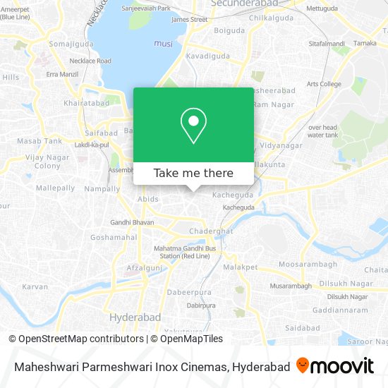 Maheshwari Parmeshwari Inox Cinemas map