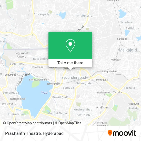 Prashanth Theatre map