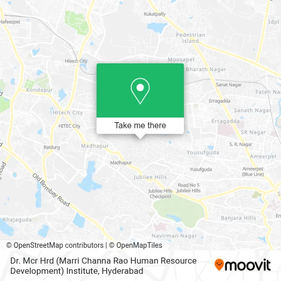 Dr. Mcr Hrd (Marri Channa Rao Human Resource Development) Institute map