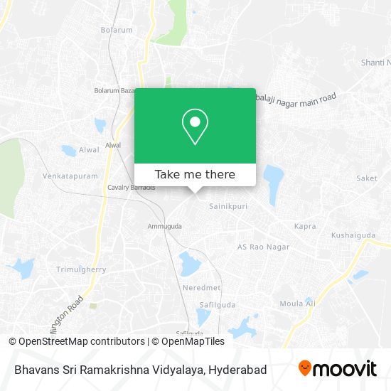 Bhavans Sri Ramakrishna Vidyalaya map