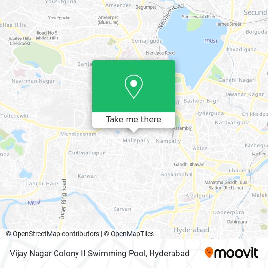 Vijay Nagar Colony II Swimming Pool map