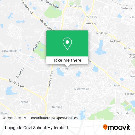 Kajaguda Govt School map