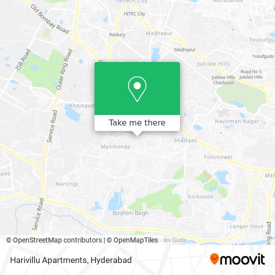 Harivillu Apartments map