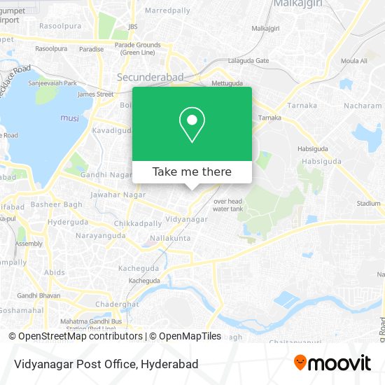 Vidyanagar Post Office map