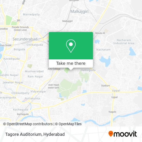 Tagore Auditorium map