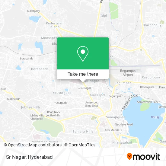 Sr Nagar map