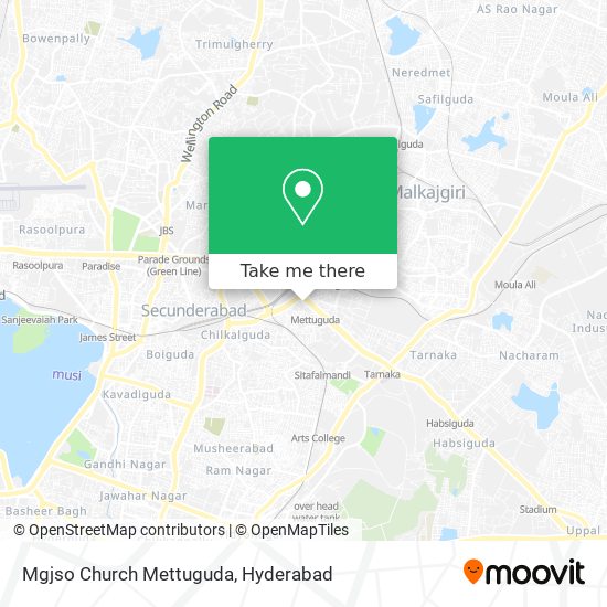 Mgjso Church Mettuguda map
