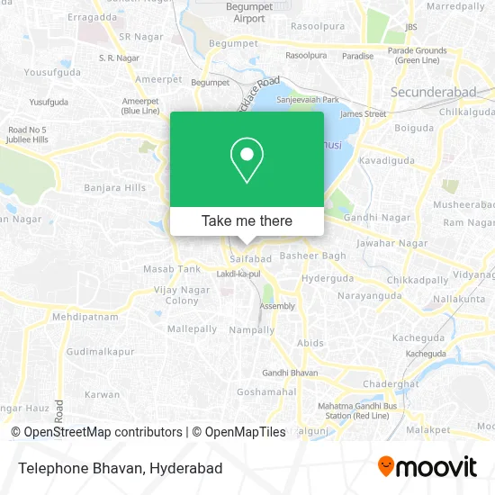 Telephone Bhavan map