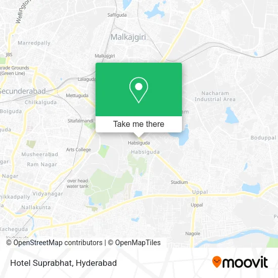 Hotel Suprabhat map