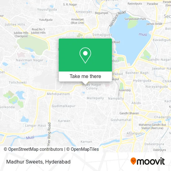 Madhur Sweets map
