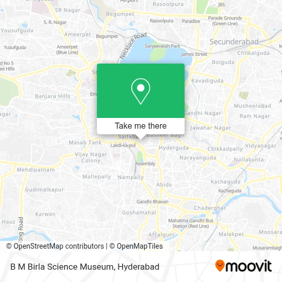 B M Birla Science Museum map