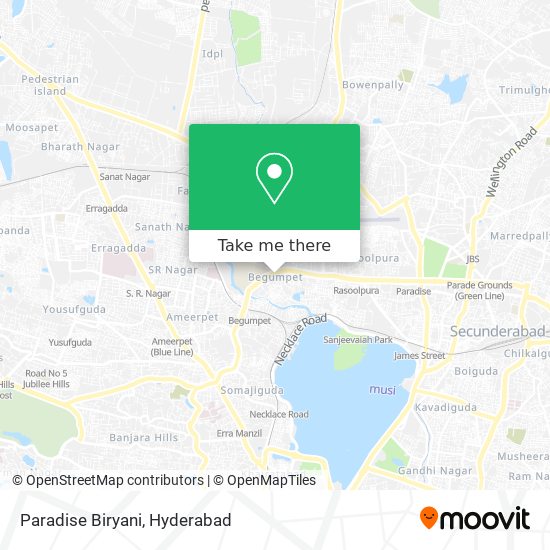 Paradise Biryani map