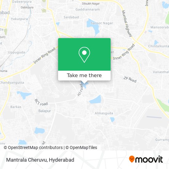 Mantrala Cheruvu map