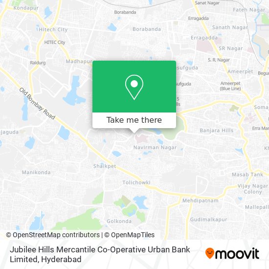 Jubilee Hills Mercantile Co-Operative Urban Bank Limited map