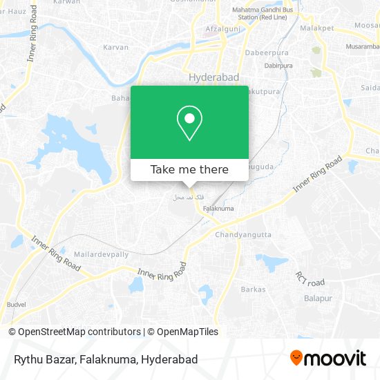 Rythu Bazar, Falaknuma map