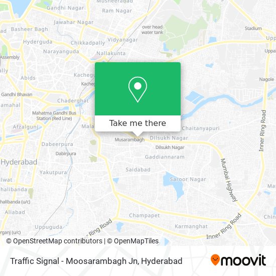 Traffic Signal - Moosarambagh Jn map