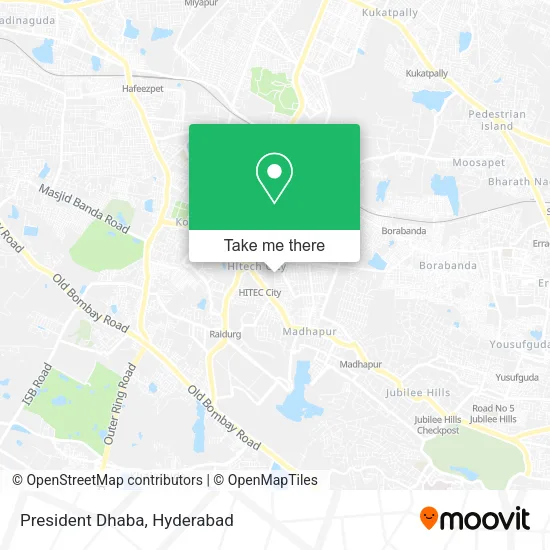 President Dhaba map