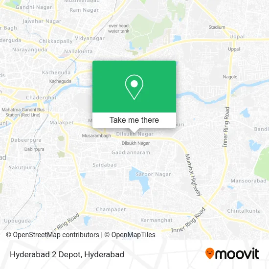 Hyderabad 2 Depot map