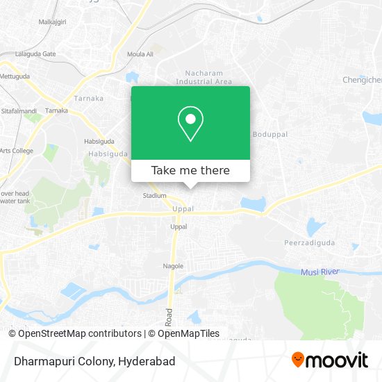 Hyderabad To Dharmapuri Telangana Route Map How To Get To Dharmapuri Colony In Ranga Reddy By Bus Or Metro?