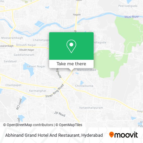 Abhinand Grand Hotel And Restaurant map