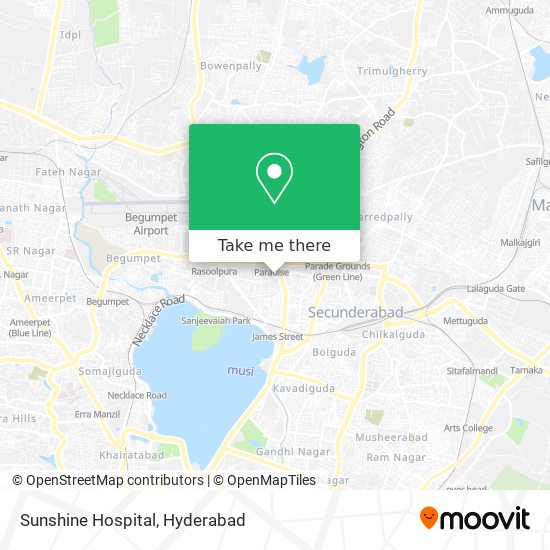 Sunshine Hospital map