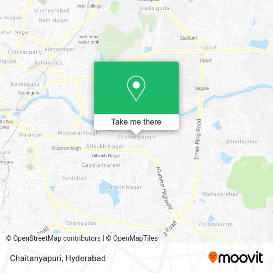 Chaitanyapuri map