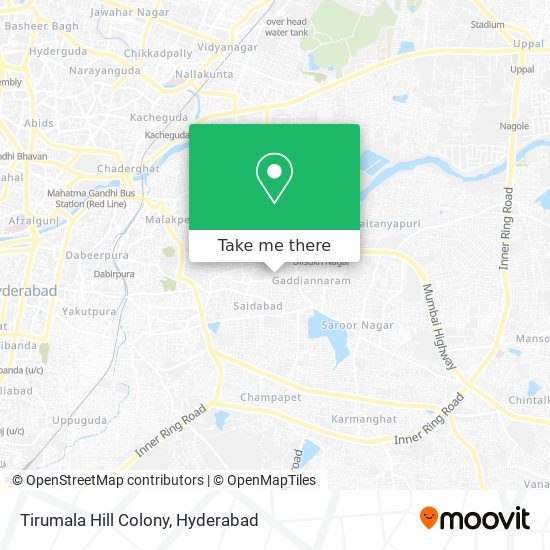 Tirumala Hill Colony map