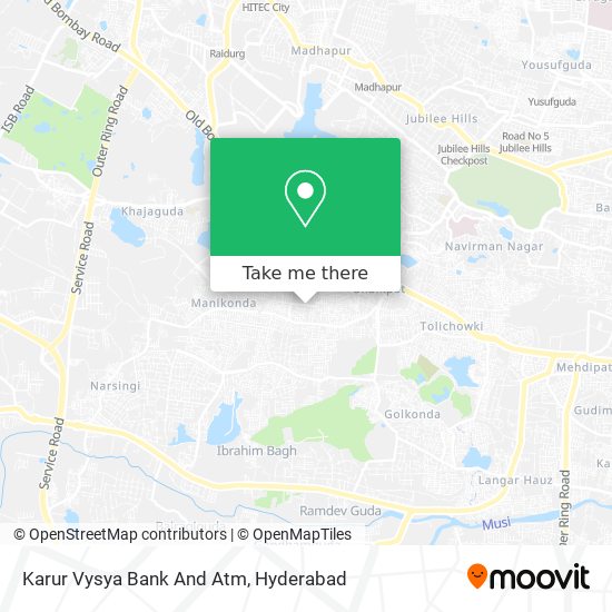 How To Get To Karur Vysya Bank And Atm In Hyderabad By Bus Or Metro Moovit