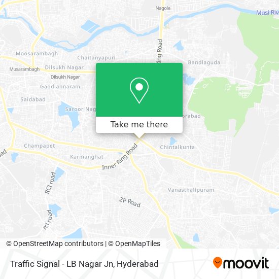 Traffic Signal - LB Nagar Jn map