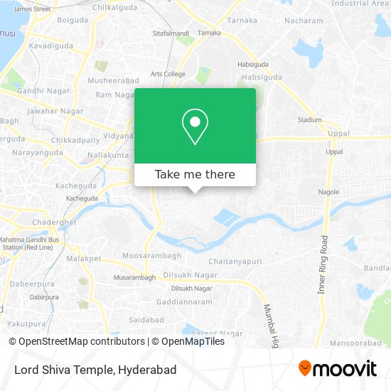 Lord Shiva Temple map