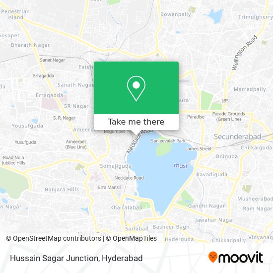 Hussain Sagar Junction map