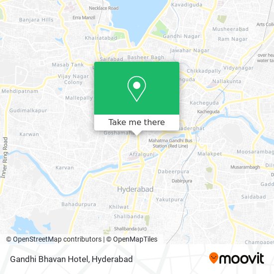 Gandhi Bhavan Hotel map