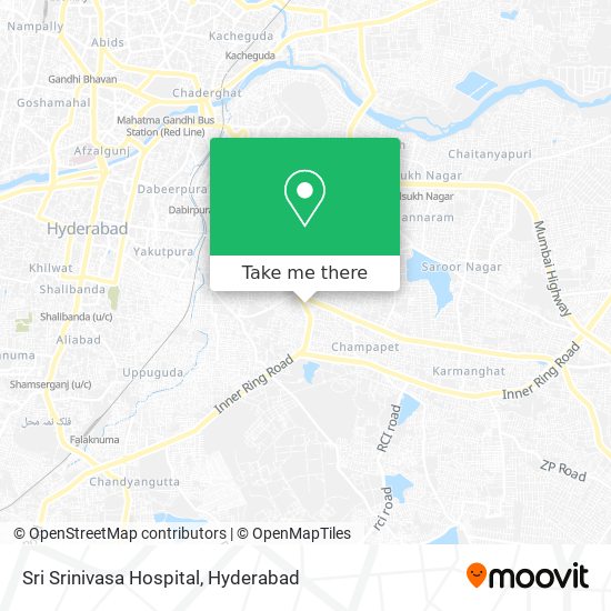 Sri Srinivasa Hospital map