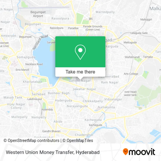 Western Union Money Transfer map