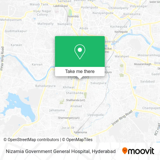 Nizamia Government General Hospital map