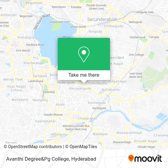 Avanthi Degree&Pg College map