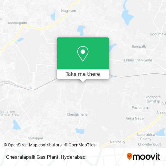 Chearalapalli Gas Plant map