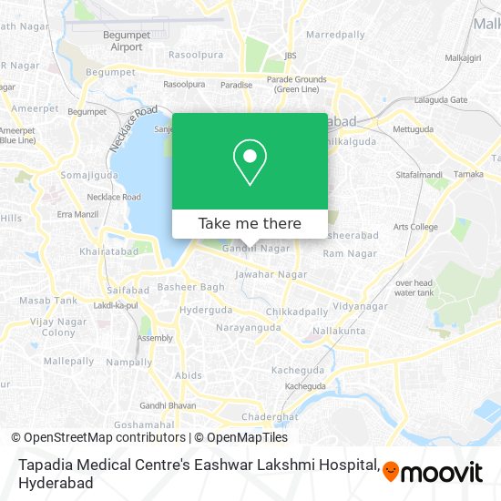 Tapadia Medical Centre's Eashwar Lakshmi Hospital map