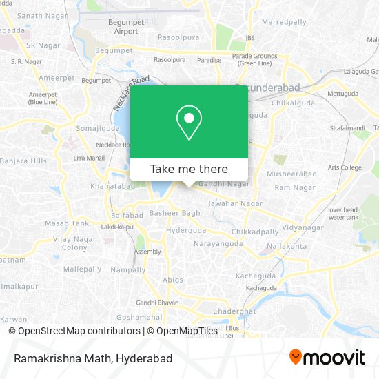 Ramakrishna Math map