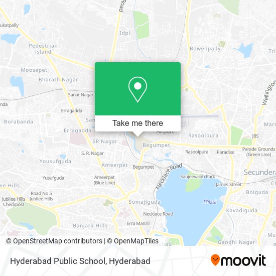 Hyderabad Public School map