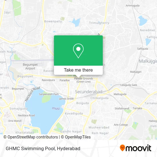 Ghmc Swimming Pool map