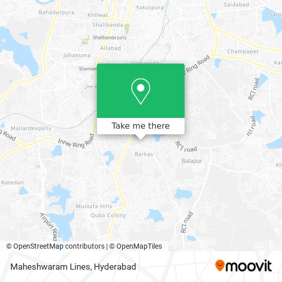 Maheshwaram Lines map