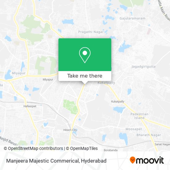 Manjeera Majestic Commerical map